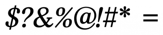 Margon 360 Medium Italic Font OTHER CHARS