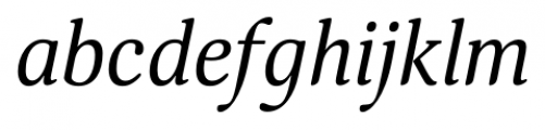 Margon 400 Italic Font LOWERCASE