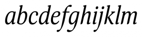 Margon 430 Italic Font LOWERCASE