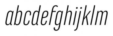 Marianina Cn FY Light Italic Font LOWERCASE