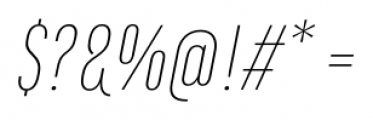 Marianina Cn FY Thin Italic Font OTHER CHARS