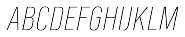 Marianina FY Thin Italic Font UPPERCASE