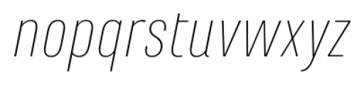Marianina FY Thin Italic Font LOWERCASE