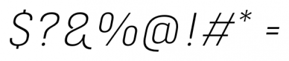 Marianina XWide FY Light Italic Font OTHER CHARS