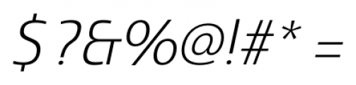 Marintas Light Italic Font OTHER CHARS