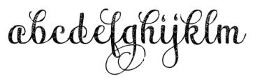 Maris Jean Regular Font LOWERCASE