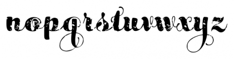 Maris Rough Black Font LOWERCASE