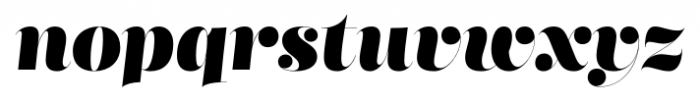 Mastadoni G1 Italic Font LOWERCASE