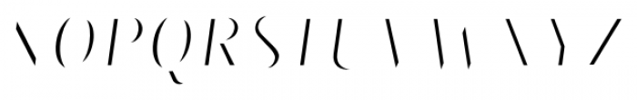 Matrix II Hilite Italic Font UPPERCASE