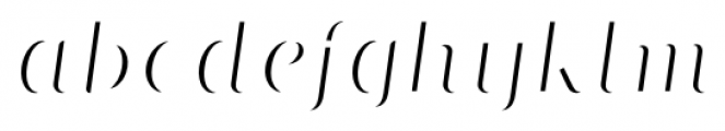 Matrix II Hilite Italic Font LOWERCASE