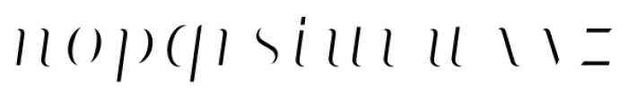 Matrix II Hilite Italic Font LOWERCASE