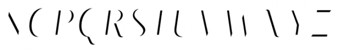 Matrix II Hilite Script Font UPPERCASE