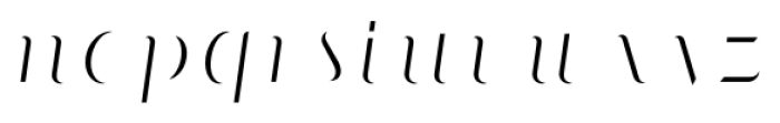 Matrix II Hilite Script Font LOWERCASE