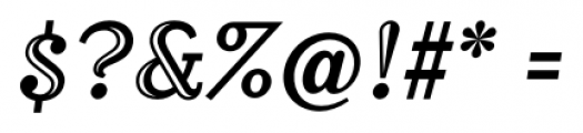 Matrix II Inline Italic Font OTHER CHARS