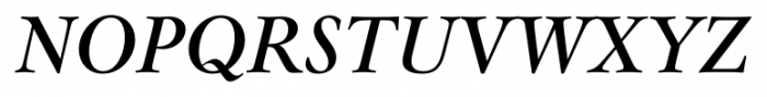 Mauritius Italic Font UPPERCASE