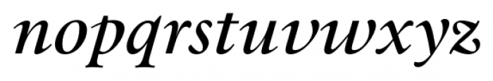 Mauritius Italic Font LOWERCASE