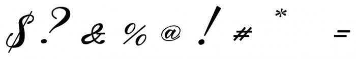 Mavblis Extended Italic Font OTHER CHARS
