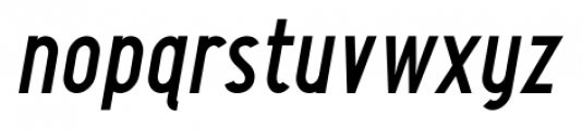 Maxwell DemiBold Italic Font LOWERCASE