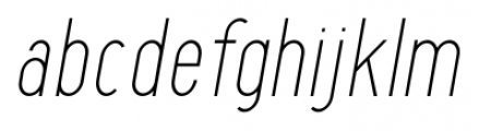 Maxwell Light Italic Font LOWERCASE
