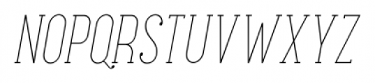 Maxwell Slab SC UltraLight Italic Font LOWERCASE