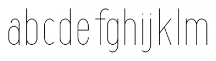 Maxwell Ultra Light Font LOWERCASE