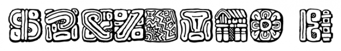 Mayan Regular Font OTHER CHARS