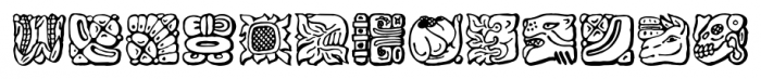 Mayan Regular Font UPPERCASE