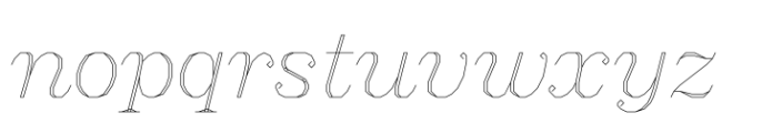 MAD Serif Italic Font LOWERCASE