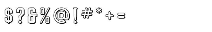 MARLIN SHADOW OUTLINE Font OTHER CHARS