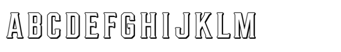 MARLIN SHADOW OUTLINE Font UPPERCASE