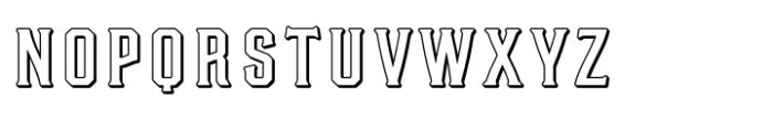 MARLIN SHADOW OUTLINE Font LOWERCASE