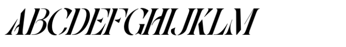 Mabeo Vintage Italic Font UPPERCASE