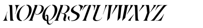 Mabeo Vintage Italic Font UPPERCASE