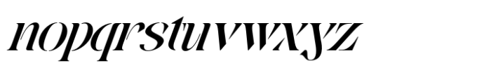 Mabeo Vintage Italic Font LOWERCASE