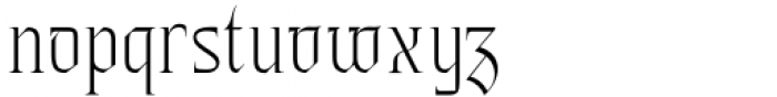 Maboth Typeface Light Font LOWERCASE