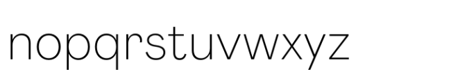 Mabry ExtraLight Font LOWERCASE