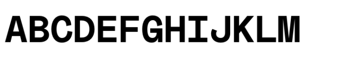 Mabry Mono Bold Font UPPERCASE