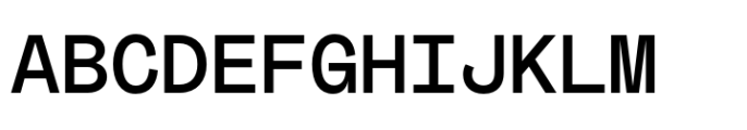 Mabry Mono Medium Font UPPERCASE