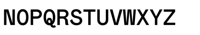 Mabry Mono Medium Font UPPERCASE