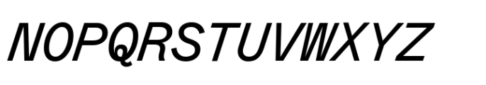 Mabry Mono Variable Italic Font UPPERCASE