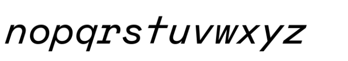 Mabry Mono Variable Italic Font LOWERCASE