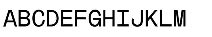 Mabry Mono Variable Upright Font UPPERCASE