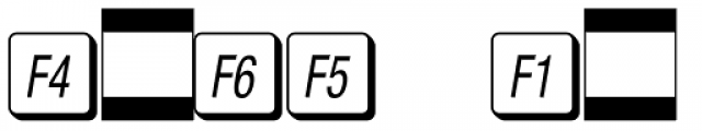 Mac Key Caps Pi Regular Font OTHER CHARS