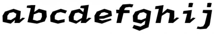Macahe Black Italic Font LOWERCASE