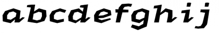 Macahe Bold Italic Font LOWERCASE