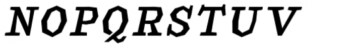 Macahe Condensed Medium Italic Font UPPERCASE