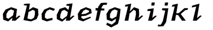 Macahe Condensed Medium Italic Font LOWERCASE