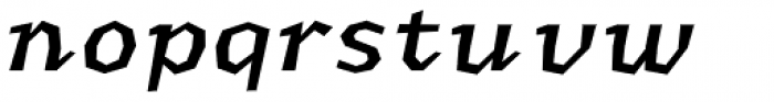 Macahe Condensed Medium Italic Font LOWERCASE