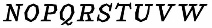 Macahe Condensed Regular Italic Font UPPERCASE