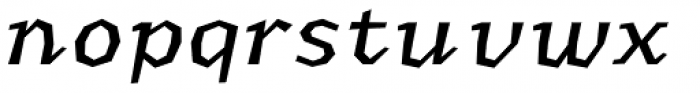 Macahe Condensed Regular Italic Font LOWERCASE